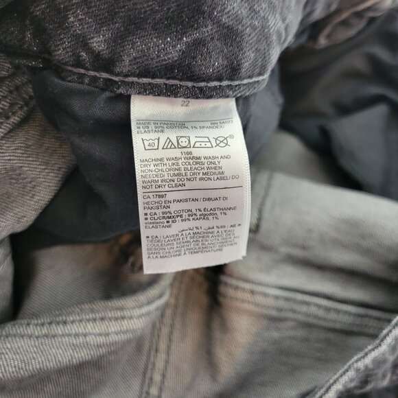 Old Navy Womens Jeans 22W Plus OG Straight Leg Black Denim High Rise SL26E - Picture 8 of 9